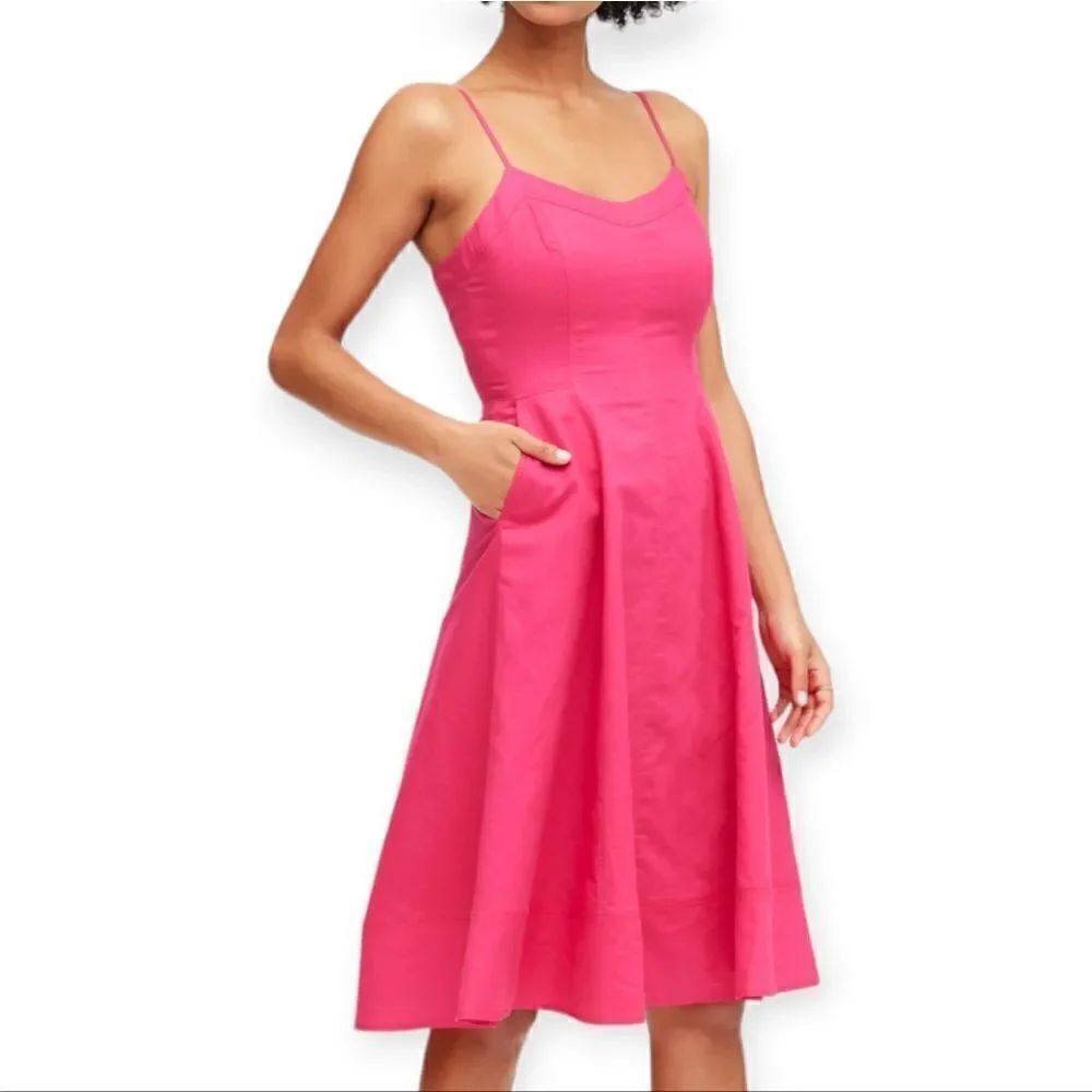 Banana republic linen-cotton midi dress, 2